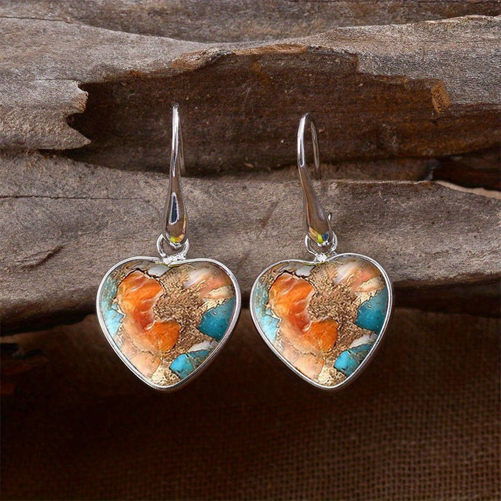 Vintage Bohemian Imitation Turquoise Earrings