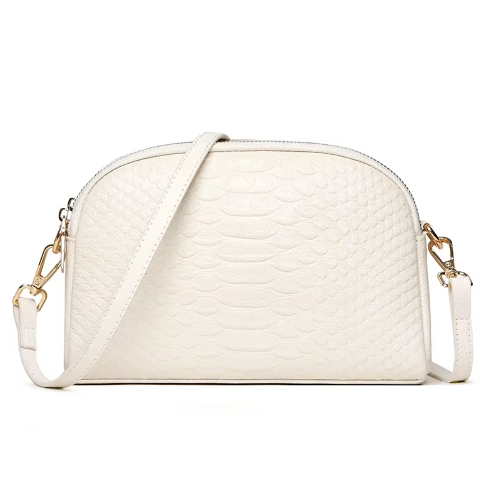 Cora | Stylish Mini Crossbody Bag in Crocodile-Patterned Faux Leather