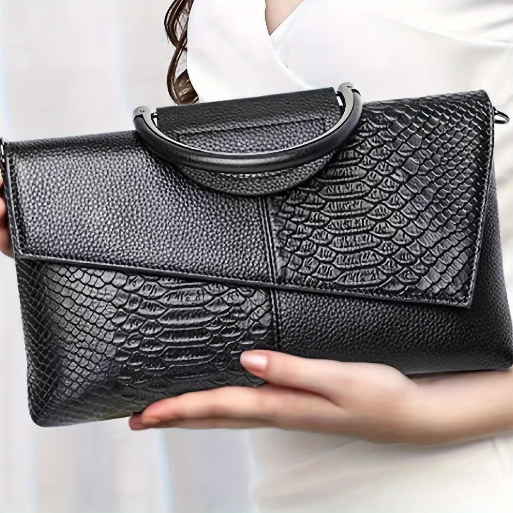 Cassandra | Luxurious Crocodile-Pattern Handbag
