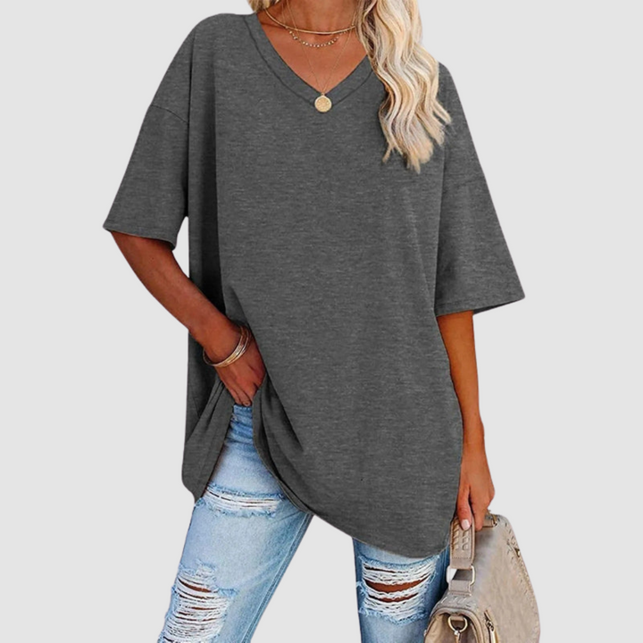 Gabrielle™ Elegant V-neck T-Shirt