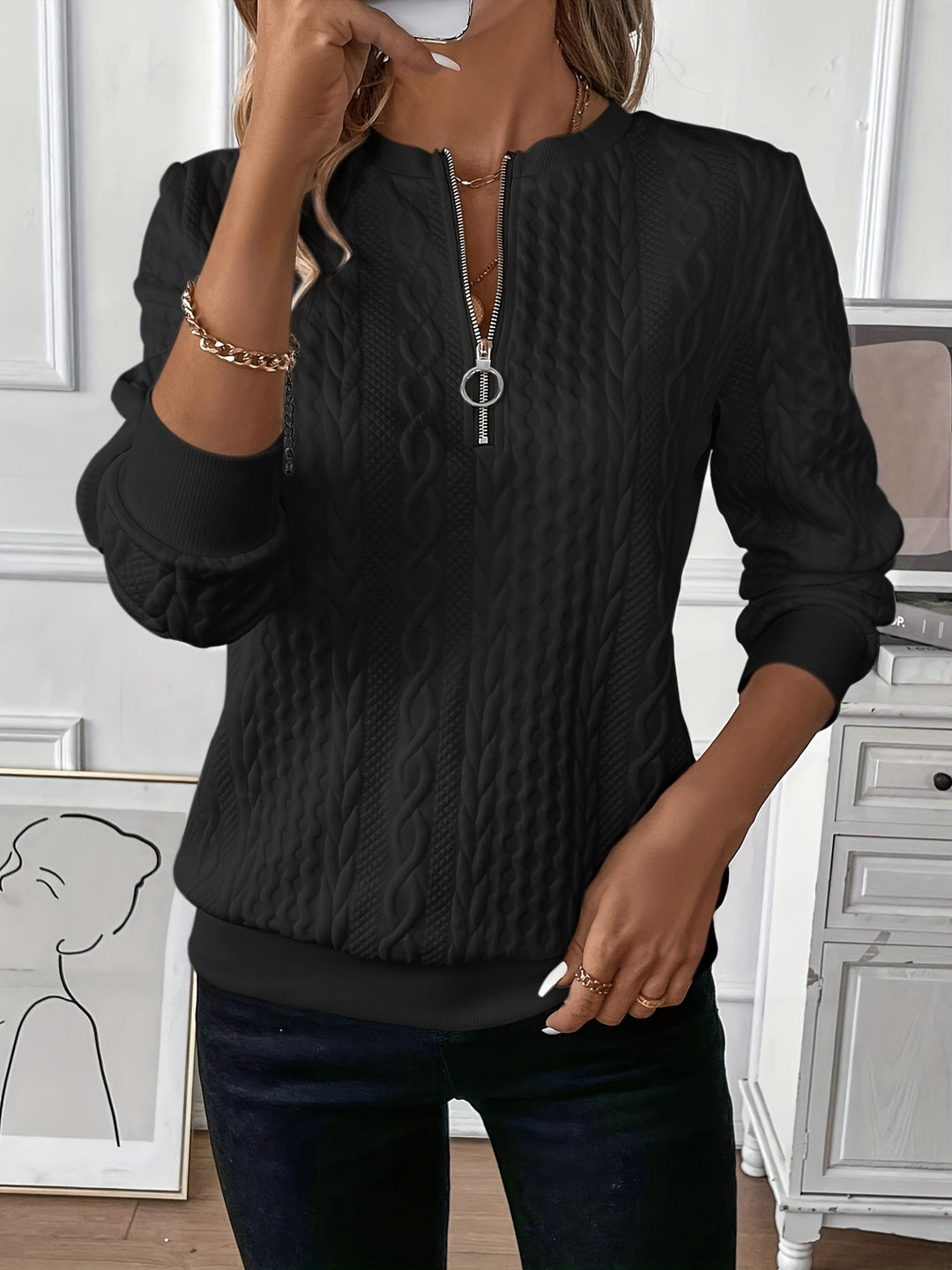 Mila | Jumper with Zip