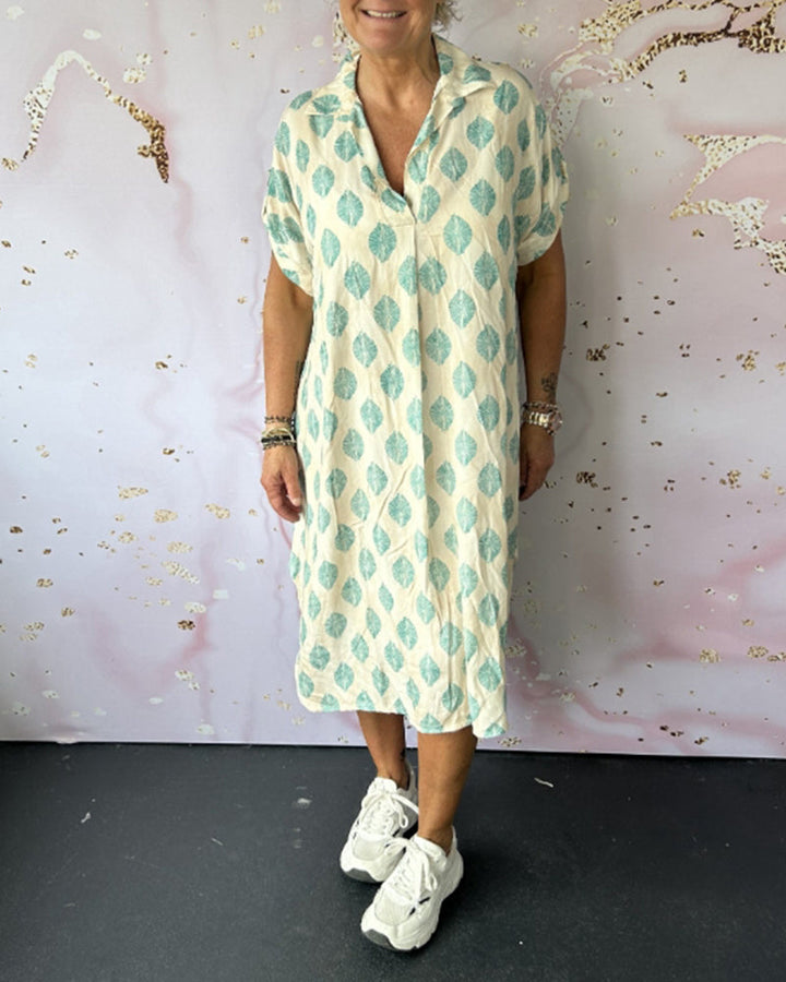 Lona™ Loose Lapel Collar Dress