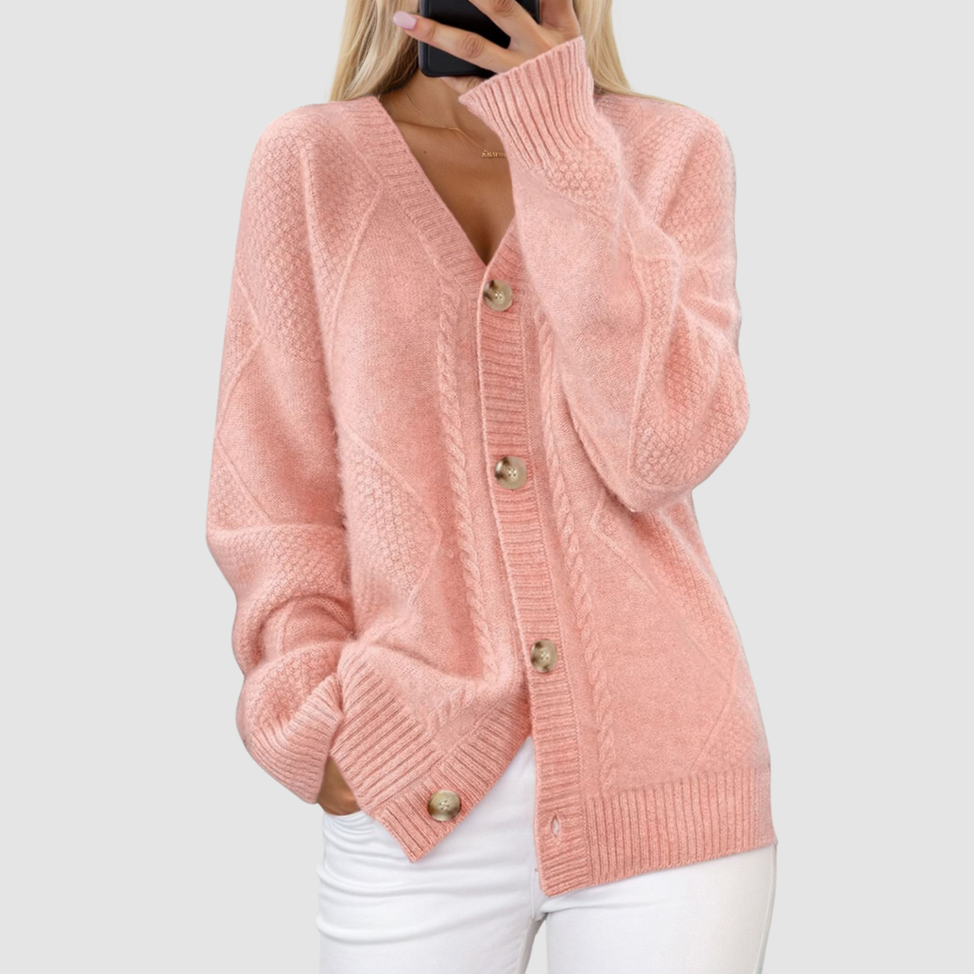 Meg™ Premium Knitted V-Neck Cardigan