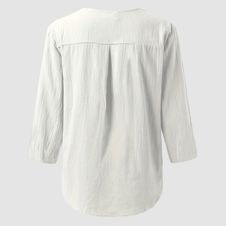 Melisa™ Casual Cotton & Linen Blouse