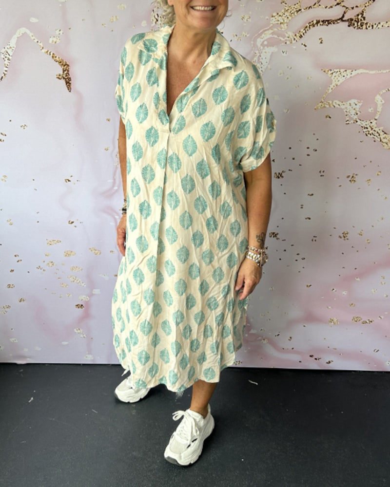 Lona™ Loose Lapel Collar Dress