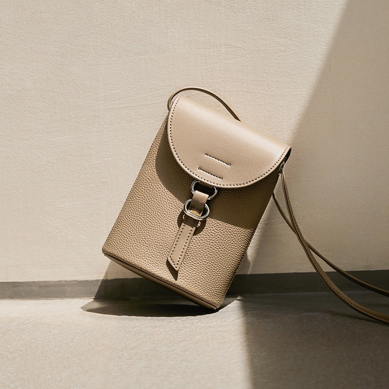 Genuine Leather Mini Crossbody Phone Bag