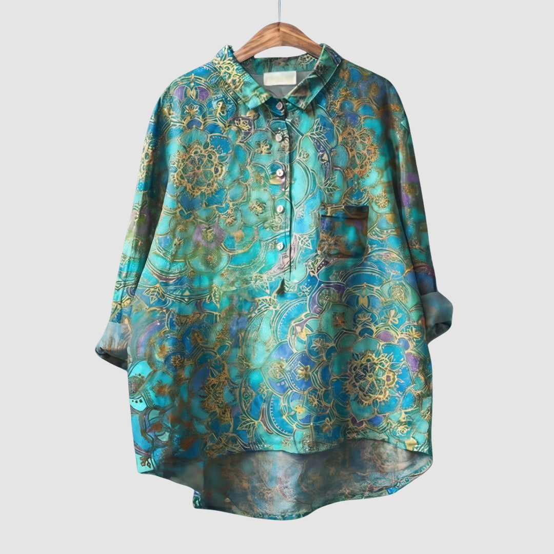 Luna™ Romantic Floral Print Blouse