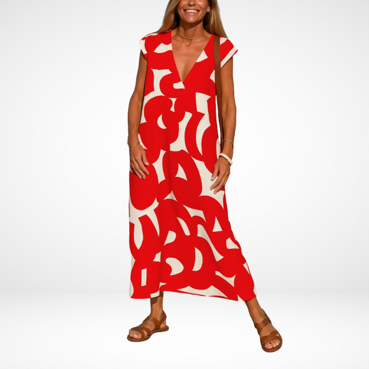 Carla™ Flowy V-Neck Dress