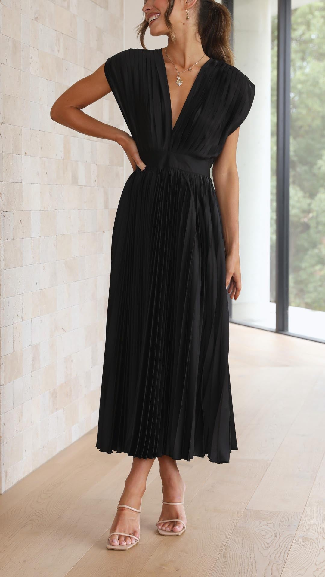 Marla™ Elegant Pleated Dress