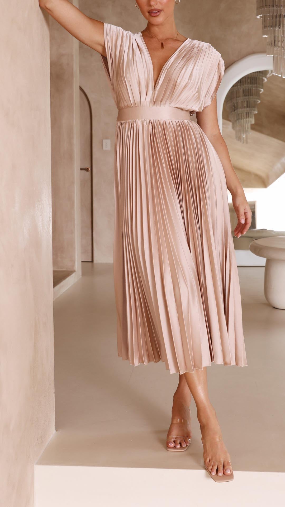 Marla™ Elegant Pleated Dress