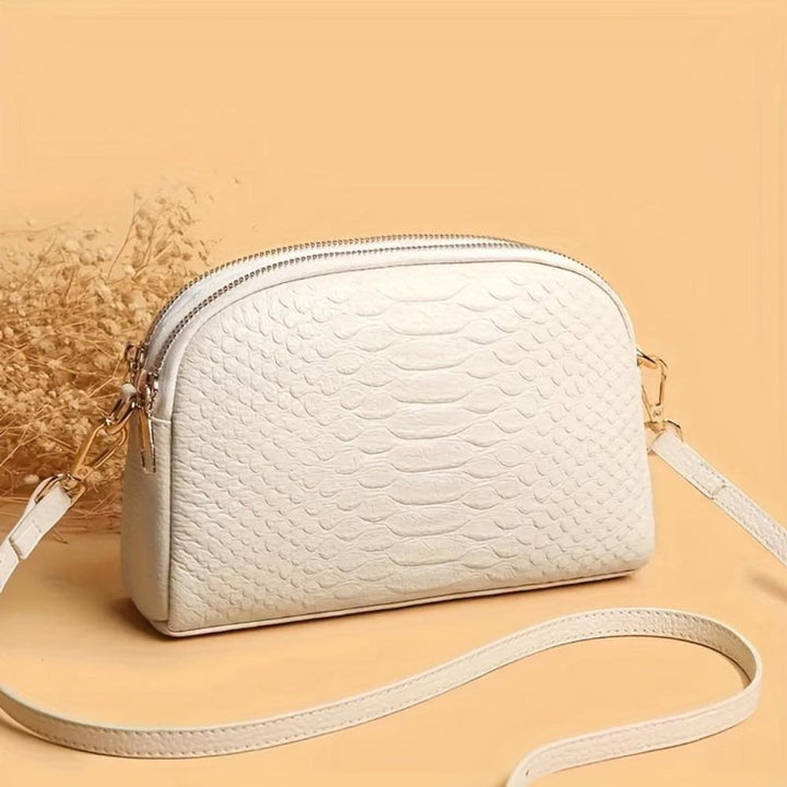 Cora | Stylish Mini Crossbody Bag in Crocodile-Patterned Faux Leather