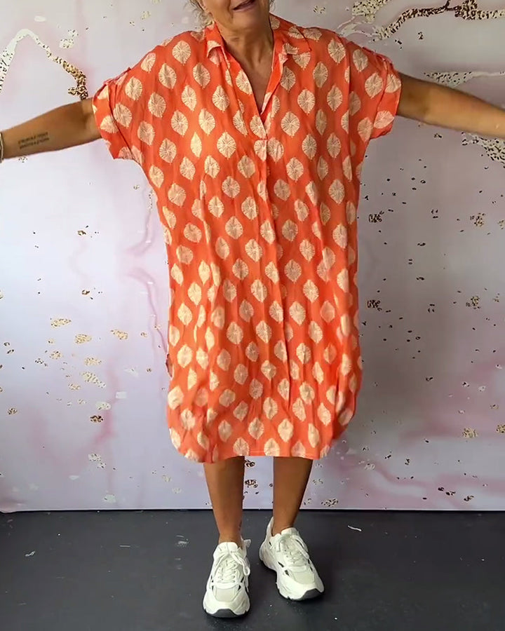 Lona™ Loose Lapel Collar Dress