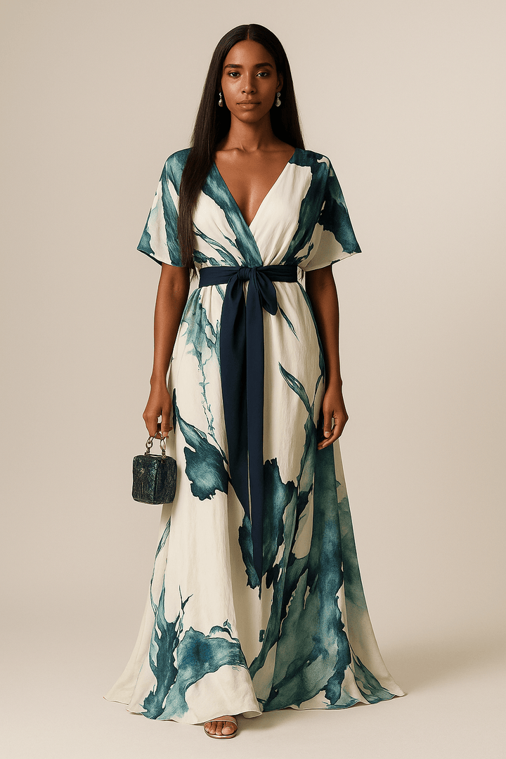 Serene™ Elegant Artistic Maxi Dress