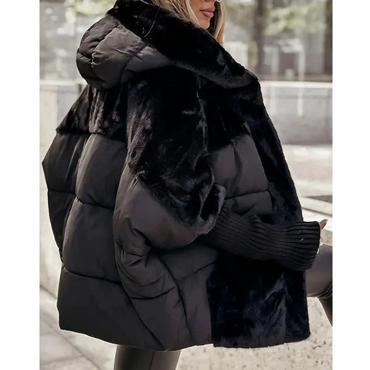 Time-limited Special Women’s Oversized Hooded Patchwork Puffer Coat
