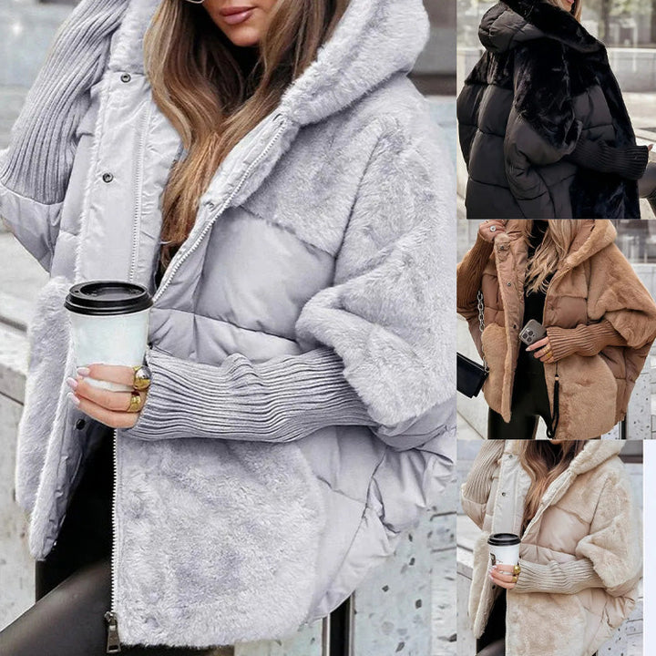 Time-limited Special Women’s Oversized Hooded Patchwork Puffer Coat